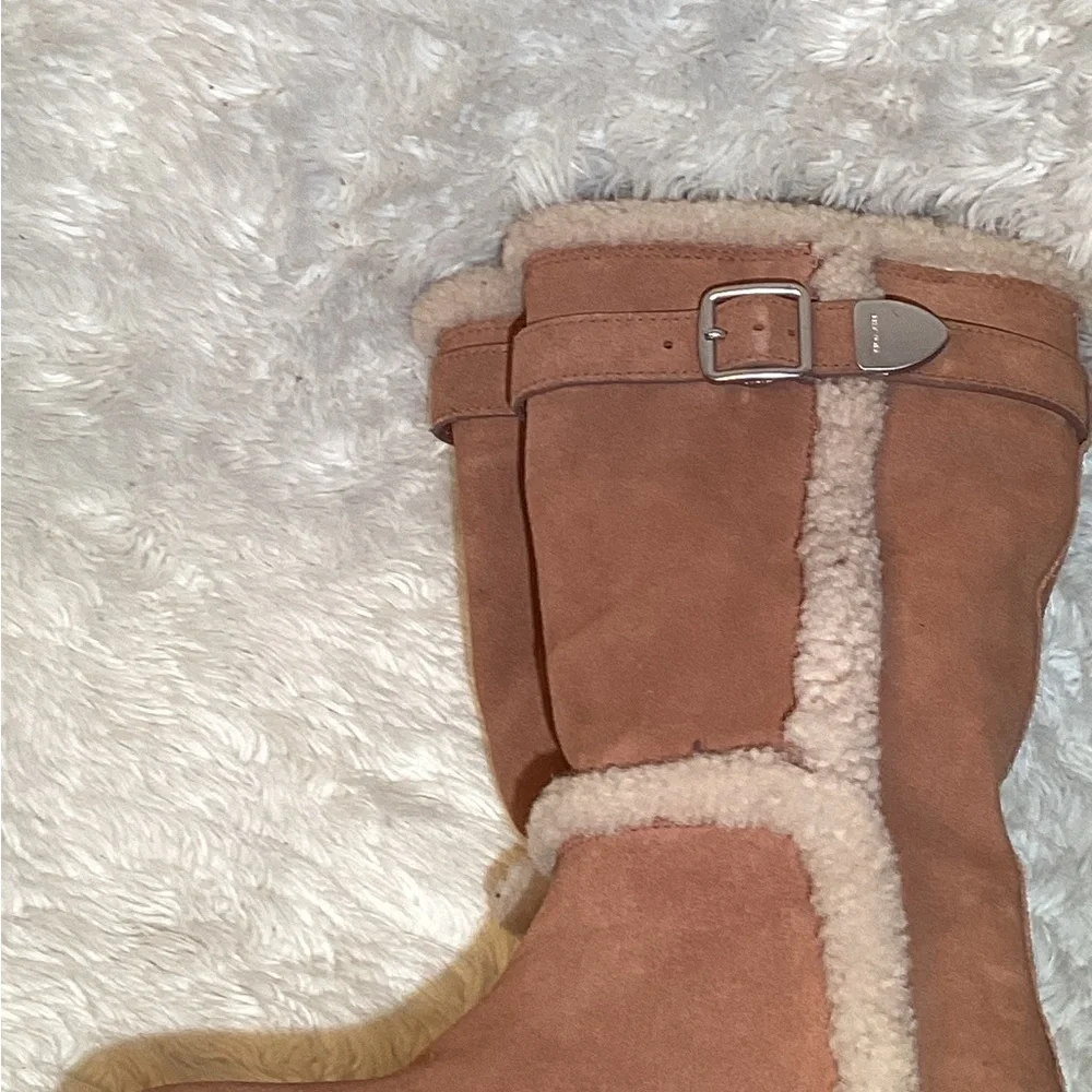 Coach shearling boots size 7